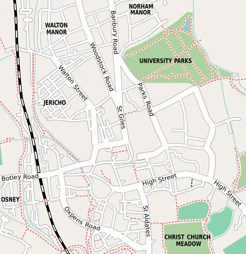 Mathematical Institute, University of Oxford is located in Oxford city centre