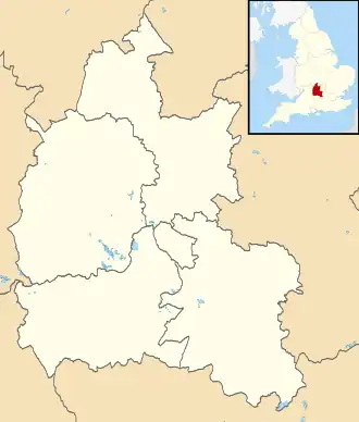 Maps of castles in England by county: L–W is located in Oxfordshire