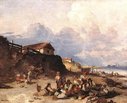 Scene on the Banks of the Tisza River (1873)