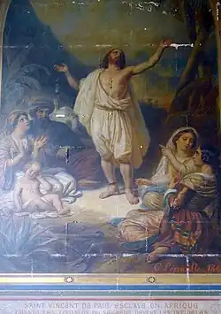"Samt Vincent de Paul in Africa", fresco by François-Gabriel Lépaulle (1804-1886)