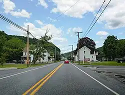 PA 125 northbound through Ravine