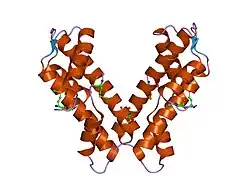 1h3o: CRYSTAL STRUCTURE OF THE HUMAN TAF4-TAF12 (TAFII135-TAFII20) COMPLEX