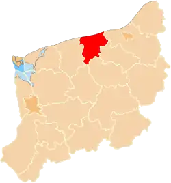 Location within the voivodeship
