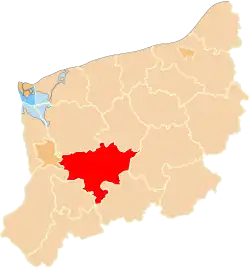 Location within the voivodeship