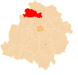 Location within the voivodeship