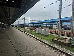 Puri railway station during day