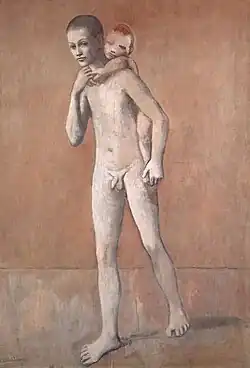 Pablo Picasso, 1905–06, Les deux frères (The two brothers), oil on canvas, 141.4 × 97.1&nbsp;cm, Kunstmuseum Basel