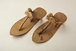 Pair of sandals, now in the Metropolitan Museum of Art