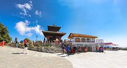 Panoramic view of the temple area