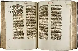 Bound manuscript Pantheologia, 1470 (UBG, Groningen, ms. 18)