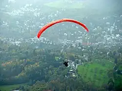 Paragliding above Baden-Baden
