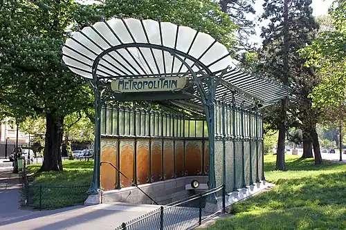 The Porte Dauphine Métro Station, Paris, by Hector Guimard, 1900[256]