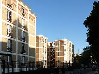 A recent Paris HLM on rue de la Saïda in the 15th arrondissement