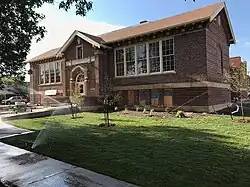 The restoration of the Park Addition School in progress.