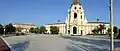Panorama of Pasadena City Hall and Garfield Ave.