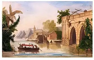 Painting of Pasig River in the 1800s
