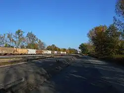 The former Passaic Junction station for the New York, Susquehanna and Western Railroad in Saddle Brook, New Jersey