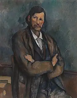 Paul Cézanne, c. 1899, Homme aux bras croisés (Man With Crossed Arms), oil on canvas, 92 × 72.7&nbsp;cm
