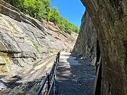 Looking out from north side of tunnel
