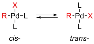 Cis-trans isomerization of Pd oxidative addition product