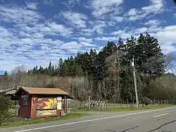 A farm stand along the Avenue of the Giants in Pepperwood in December 2024.