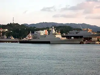 KD Perak at Boustead Naval Shipyard before the handing over to the Royal Malaysian Navy.