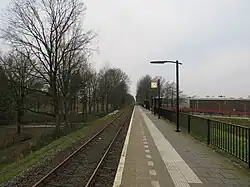 View over the platform