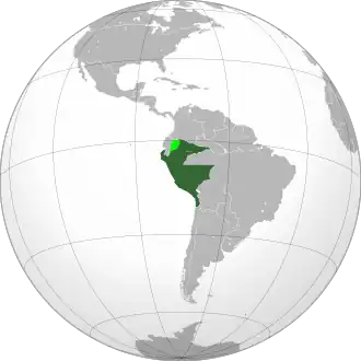 Location of Peru