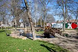 Petőfi square in Kübekháza