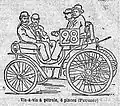 Peugeot Type 5 Vis a vis 3&nbsp;hp Auguste Doriot finished 3rd Le Petit Journal – Contest for Horseless Carriages, Paris-Rouen. Le Petit Journal Sunday 22 July 1894