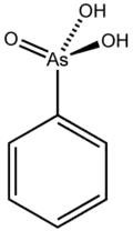 Stereo structural formula of phenylarsonic acid