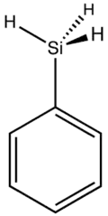 skeletal formula of phenylsilane