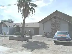 The First Mennonite Church of Sunnyslope was built in 1949 beside the older Mennonite Church Meetinghouse which was built in 1946. It is located at 9835 N. 7th Street, in the Sunnyslope section of Phoenix.