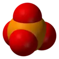 Space-filling model of phosphate