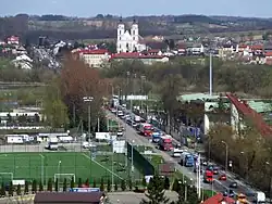 View of Piątnica from Łomża