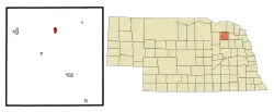 Location of Osmond, Nebraska