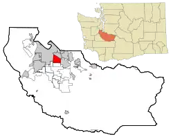 Location of Waller, Washington