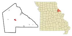 Location of Bowling Green, Missouri
