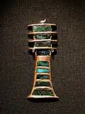 A Djed Pillar shaped amulet jewellery from Tutankhamun's tomb