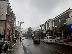 Residential buildings in Pingdi Yi Ethnic Township, Panzhou, Guizhou, China, on December 5, 2019.