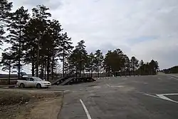 Road rest stop in Seryshevsky District