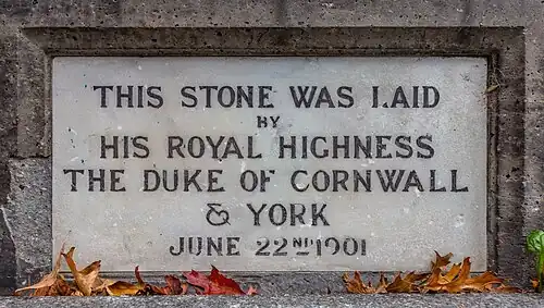 Bronze Relief of Settlers