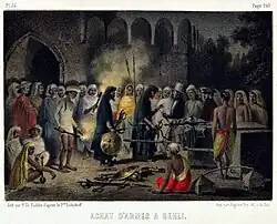 Saltykov buying weapons in Delhi.