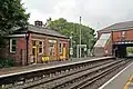 The waiting room on the Southport-bound platform.