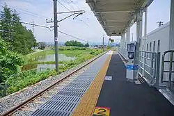 Platform with simple Suica turnstile (June 2023)