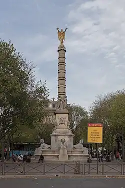Fontaine du Palmier in the Place du Châtelet, 2022