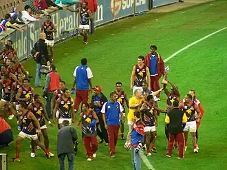 Papua New Guinea celebrates winning the cup