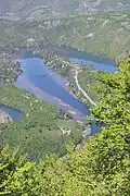 View on West Morava meanders from top of Ovčar