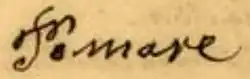 Pōmare IV's signature