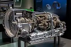 Cutaway of a Porsche 971 Panamera ZF gearbox